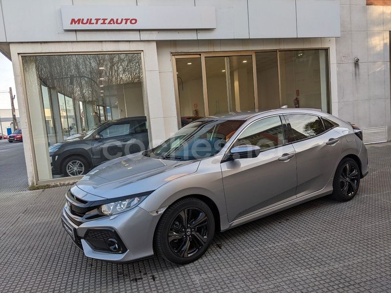 Gris / plata Usado 2019 Honda Civic Elegance Berlina | 18.990 € (Buen precio) - Imagen 1/4