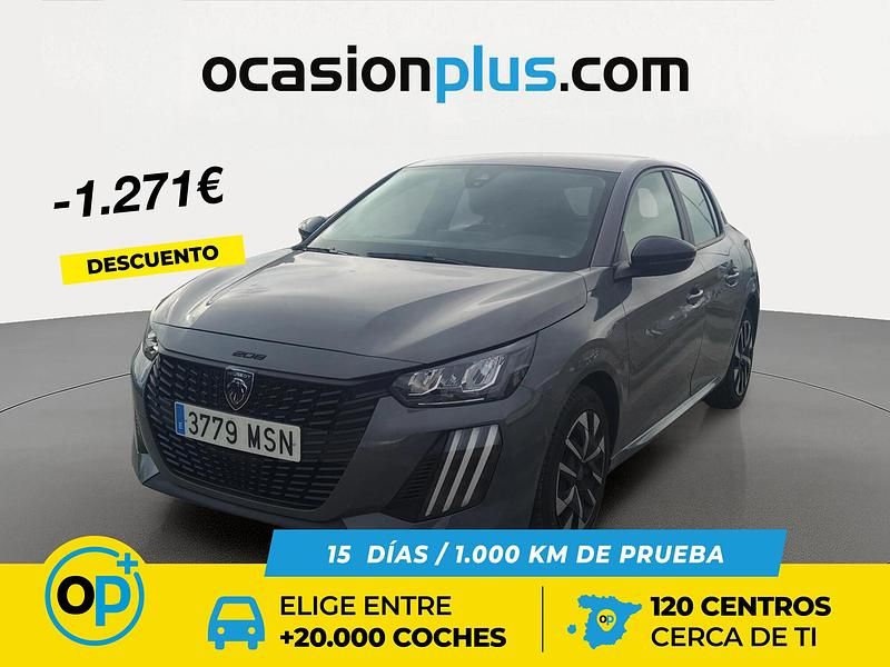 Usado Peugeot 208 Active 100 CV (73 kW) 2024 Gris Utilitario