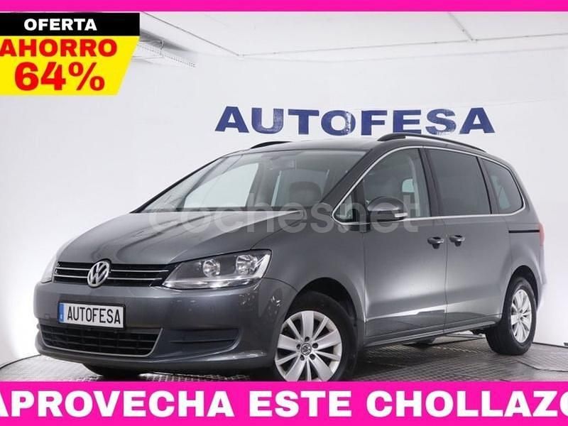 Gris Usado 2012 VW Sharan Comfortline Monovolumen | 16.350 € (Precio justo) - Imagen 1/4