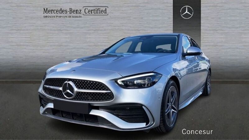 Gris Usado 2022 Mercedes C220 Berlina | 42.900 € (Un poco caro) - Imagen 1/4