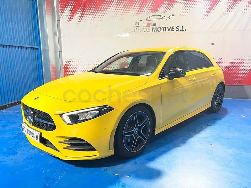 Usado Mercedes A180 116 CV (85 kW) 2019 Amarillo Berlina