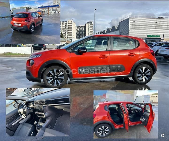 Rojo Usado 2018 Citroën C3 Feel Berlina | 7300 € (Buen precio) - Imagen 1/4