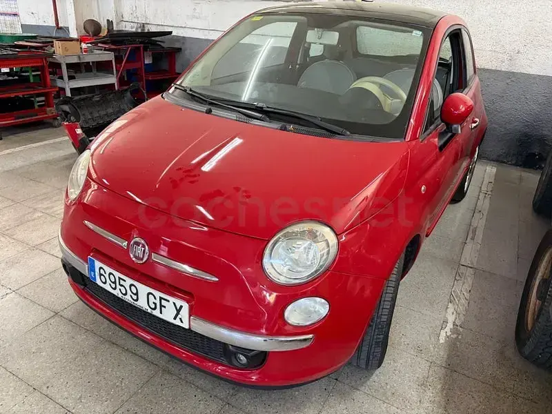 Usado Fiat 500 Lounge 69 CV (50 kW) 2008 Rojo Berlina