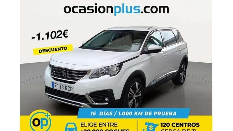 Blanco Usado 2017 Peugeot 5008 Allure SUV | 13.788 € (Super precio) - Imagen 1/4