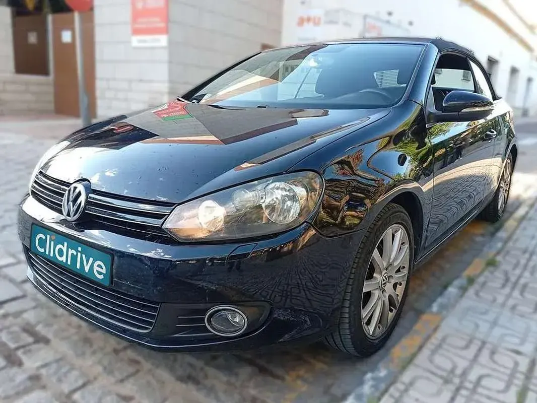Usado VW Golf Cabriolet 105 CV (77 kW) 2012 Negro Descapotable