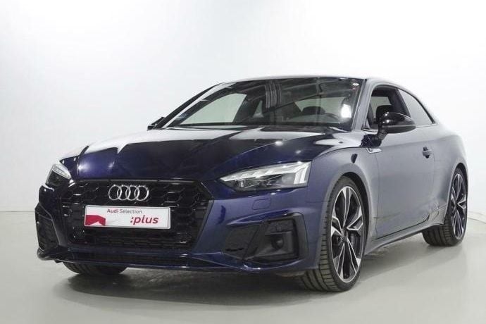 Azul Usado 2021 Audi A5 Ambiente Coupe | 38.300 € (Un poco caro) - Imagen 1/4