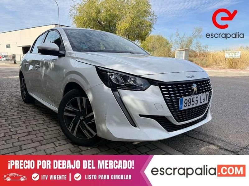 Usado Peugeot 208 Active 99 CV (72 kW) 2020 Blanco Utilitario