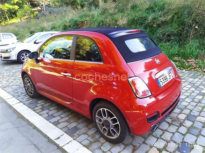 Usado Fiat 500C S 69 CV (50 kW) 2015 Rojo Descapotable