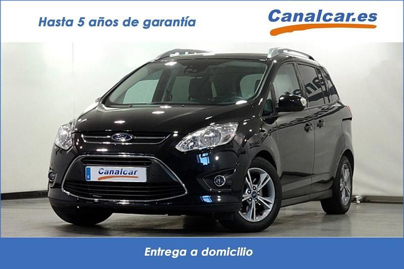 Usado Ford Grand C-Max S 125 CV (91 kW) 2015 Negro Monovolumen