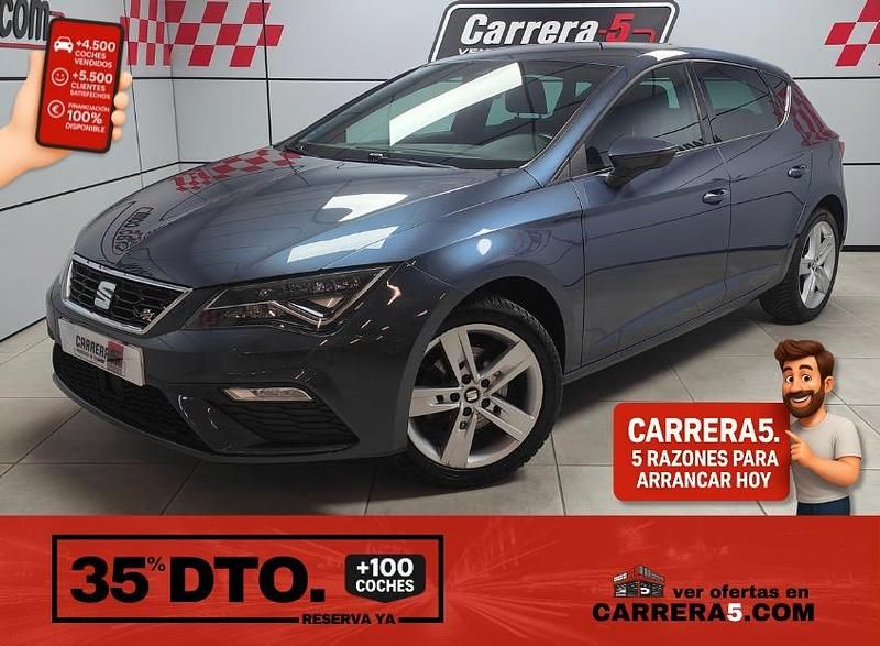 Usado Seat Leon FR 130 CV (95 kW) 2018 Azul