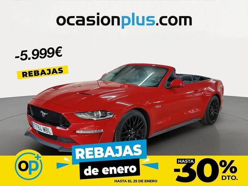 Rojo Usado 2022 Ford Mustang GT Convertible Descapotable | 45.999 € (Buen precio) - Imagen 1/4