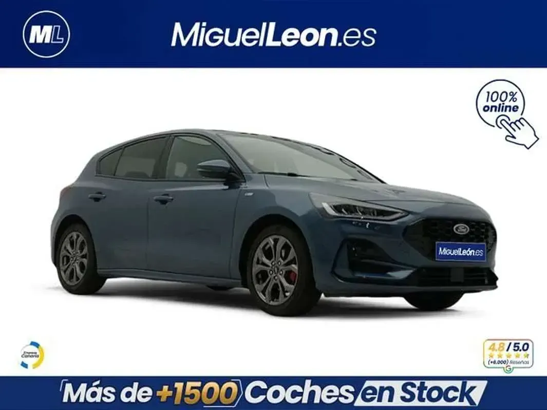 Usado Ford Focus ST-Line 125 CV (91 kW) 2022 Azul Berlina