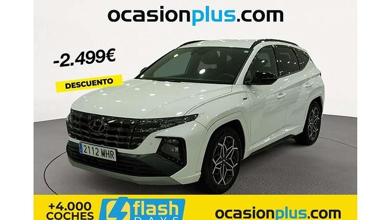 Blanco Usado 2023 Hyundai Tucson N Line SUV | 23.446 € (Precio justo) - Imagen 1/4