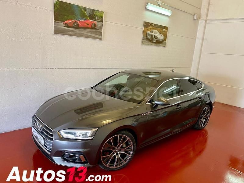 Usado Audi A5 Sportback S-Line 231 CV (169 kW) 2019 Gris / plata Utilitario