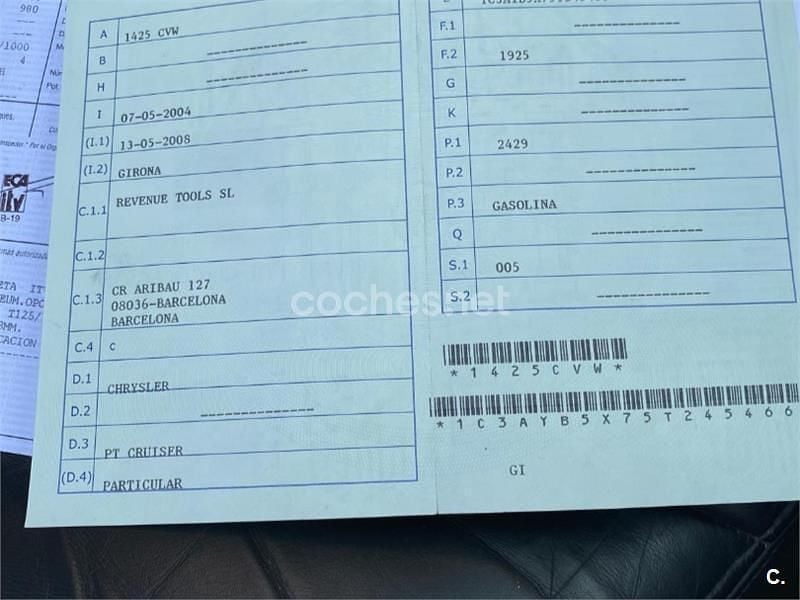 Usado Chrysler PT Cruiser Limited 143 CV (105 kW) 2004 Marrón Descapotable