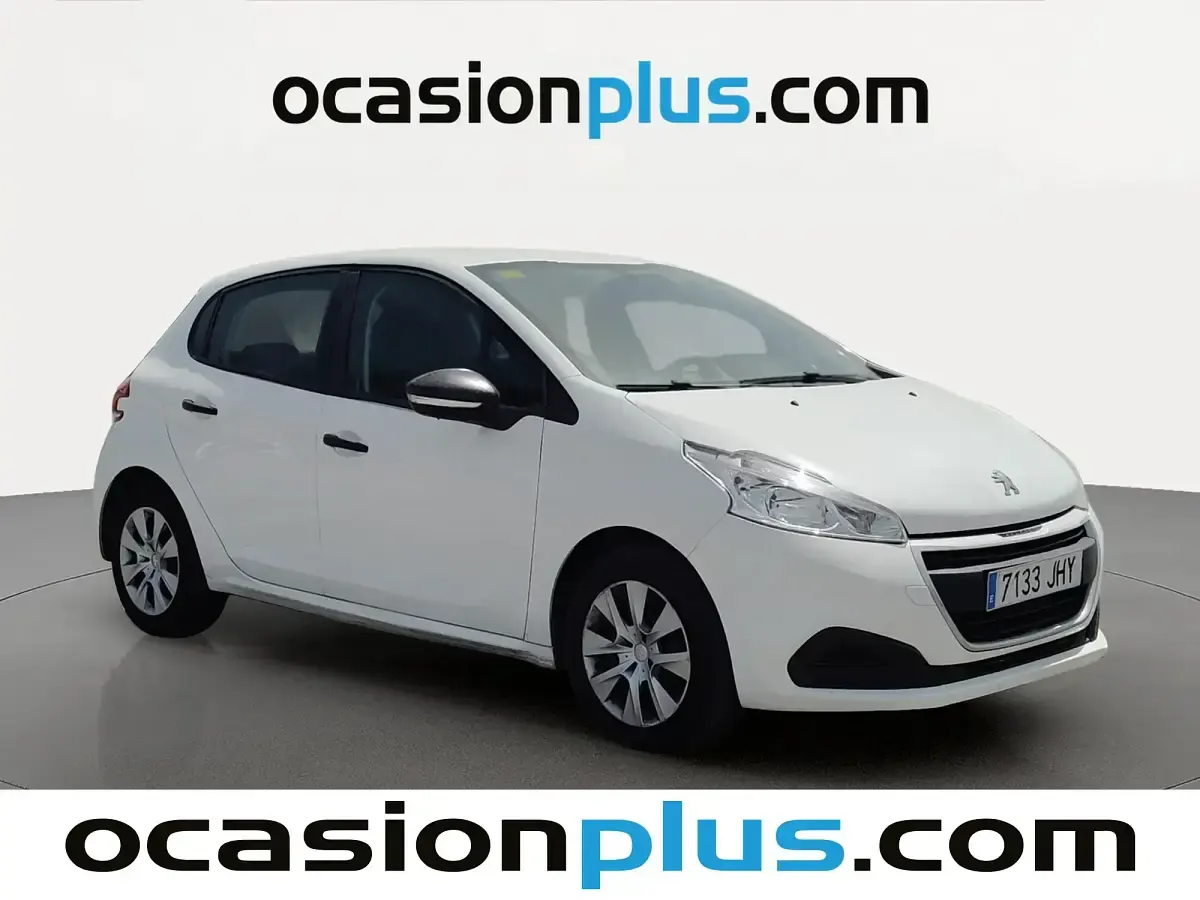 Usado Peugeot 208 Access 82 CV (60 kW) 2015 Blanco Utilitario