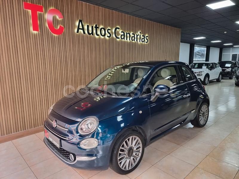 Usado Fiat 500 Lounge 69 CV (50 kW) 2017 Azul Berlina