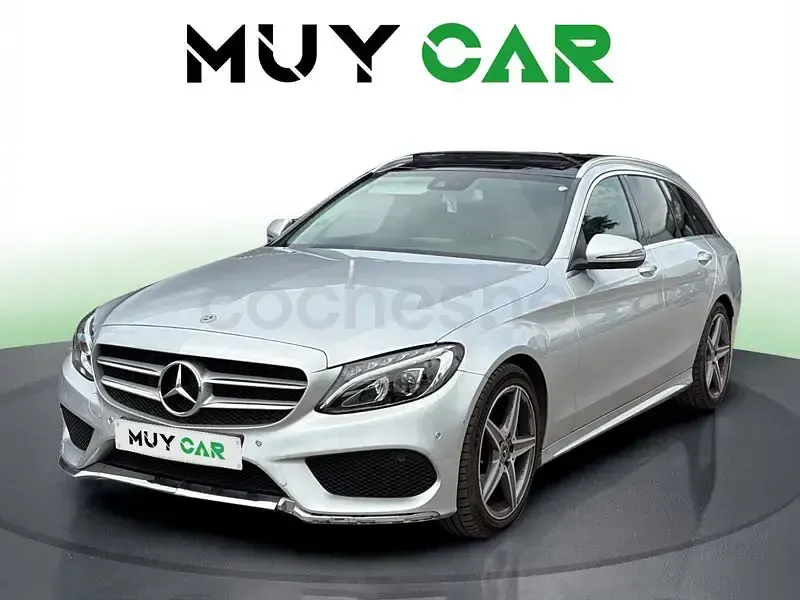 Usado Mercedes C220 170 CV (125 kW) 2018 Gris / plata Familiar