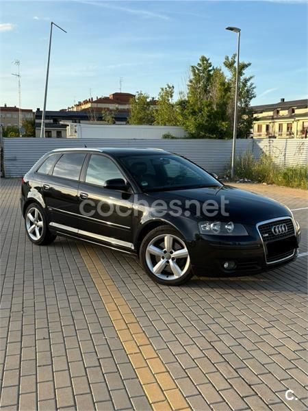 Negro Usado 2007 Audi A3 Sportback S-Line Berlina | 8500 € (Precio justo) - Imagen 1/4