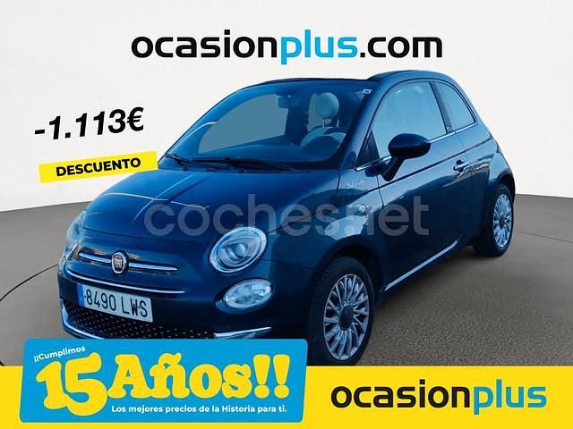 Azul Usado 2022 Fiat 500C Dolcevita Descapotable | 12.250 € (Un poco caro) - Imagen 1/4