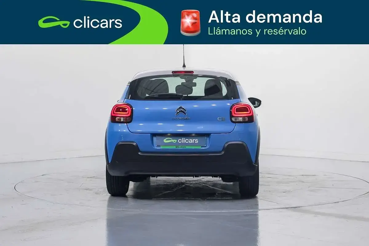 Usado Citroën C3 Feel 82 CV (60 kW) 2017 Azul Utilitario