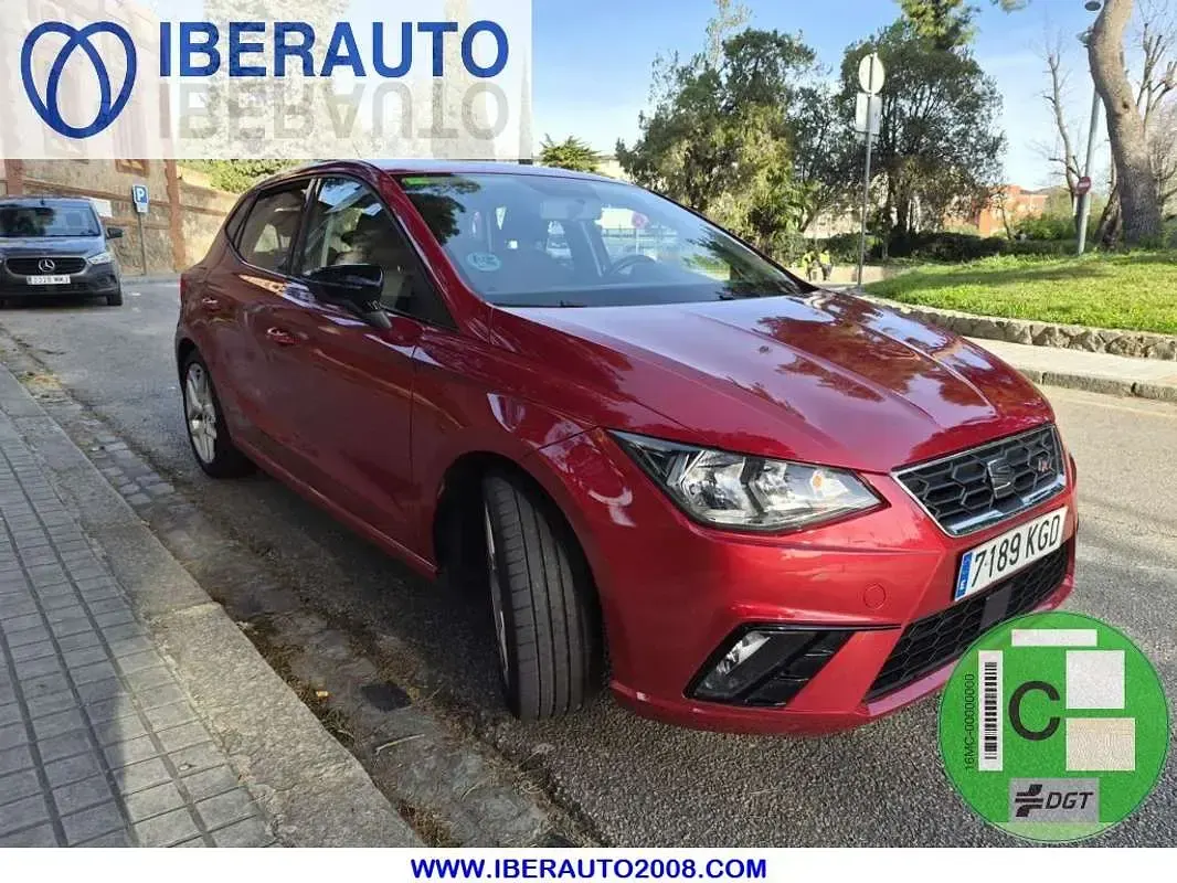 Usado Seat Ibiza FR 116 CV (85 kW) 2017 Granate Berlina
