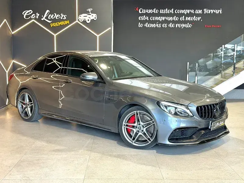 Usado Mercedes C63S AMG 510 CV (375 kW) 2017 Gris / plata Berlina