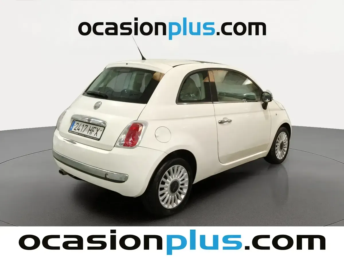 Usado Fiat 500 Lounge 69 CV (50 kW) 2011 Blanco Utilitario