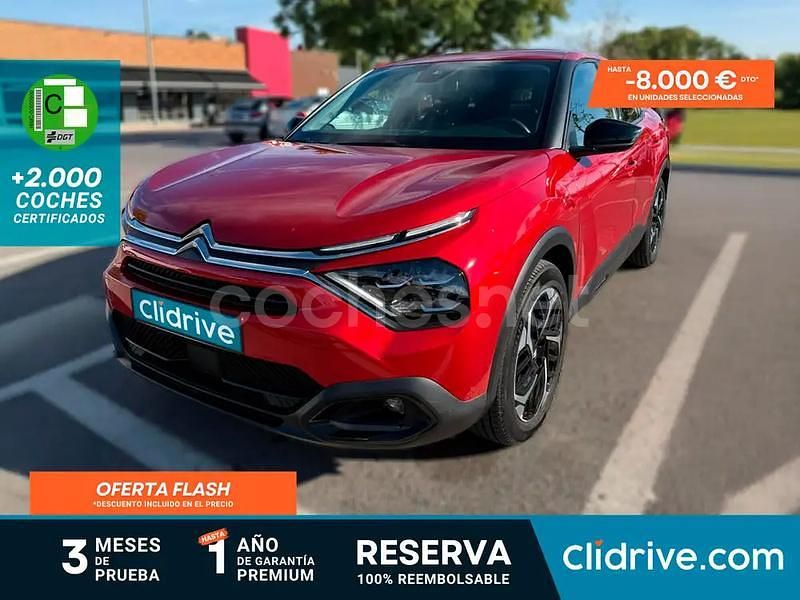 Rojo Usado 2024 Citroën C4 PureTech Berlina | 16.990 € (Precio justo) - Imagen 1/3