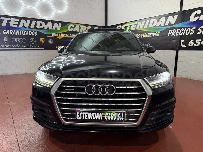 Usado Audi Q7 S-Line 272 CV (200 kW) 2018 Azul SUV