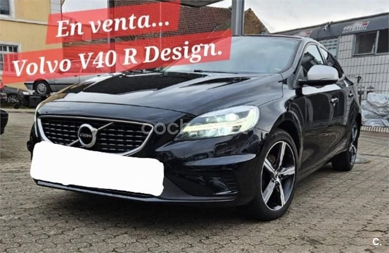 Negro Usado 2017 Volvo V40 R-Design Momentum Familiar | 14.200 € (Precio justo) - Imagen 1/4