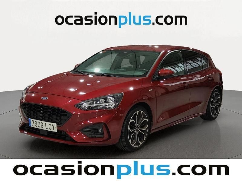Begagnad Ford Focus ST-Line 125 HK (91 kW) 2019 Röd Halvkombi