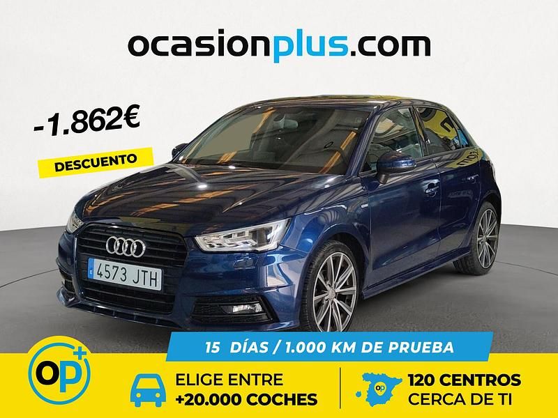 Usado Audi A1 S-Line 90 CV (66 kW) 2016 Azul Utilitario