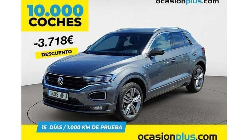 Gris Usado 2021 VW T-Roc Sportline SUV | 21.455 € (Buen precio) - Imagen 1/4