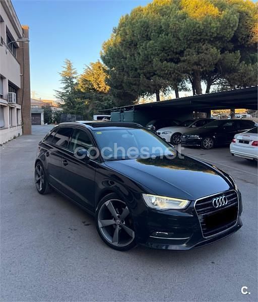 Usado Audi A3 S-Line 110 CV (80 kW) 2014 Negro Berlina