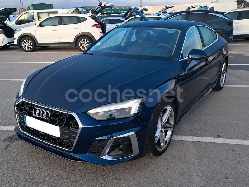 Azul Usado 2021 Audi A5 Sportback S-Line Berlina | 36.995 € (Un poco caro) - Imagen 1/4