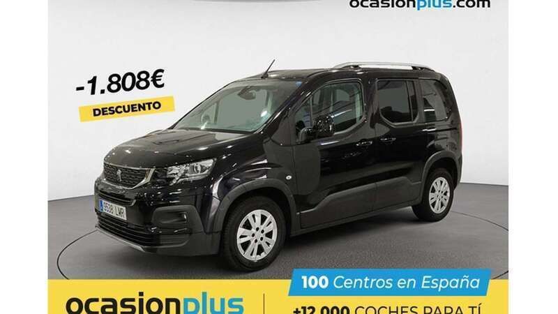Negro Usado 2021 Peugeot Rifter Allure Monovolumen | 17.900 € (Precio justo) - Imagen 1/4