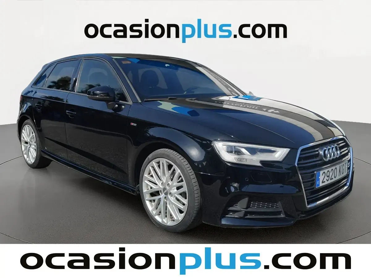 Usado Audi A3 Sportback S-Line 116 CV (85 kW) 2018 Negro Utilitario