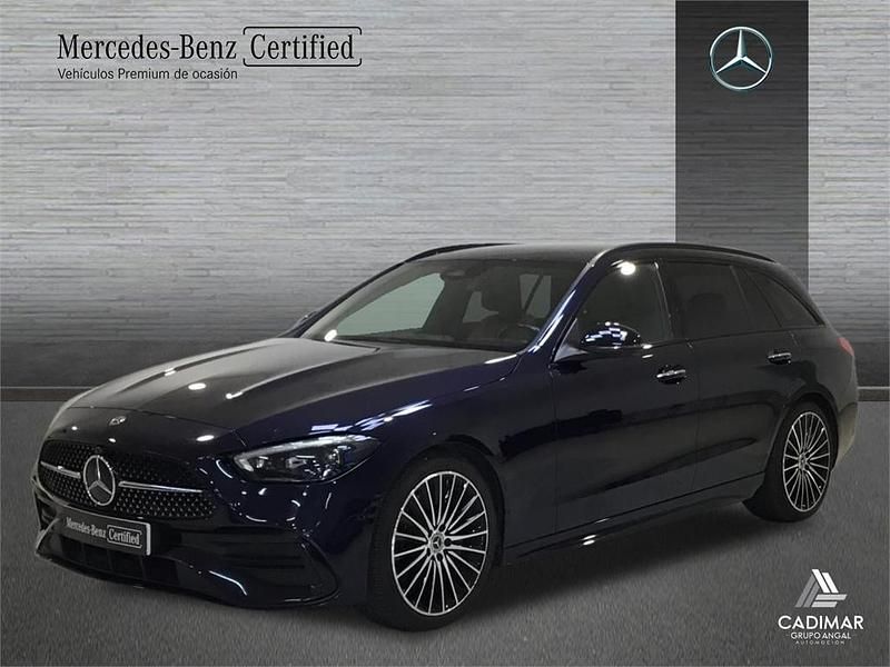 Azul cavansita Usado 2022 Mercedes C220 AMG line Familiar | 42.500 € (Caro) - Imagen 1/4