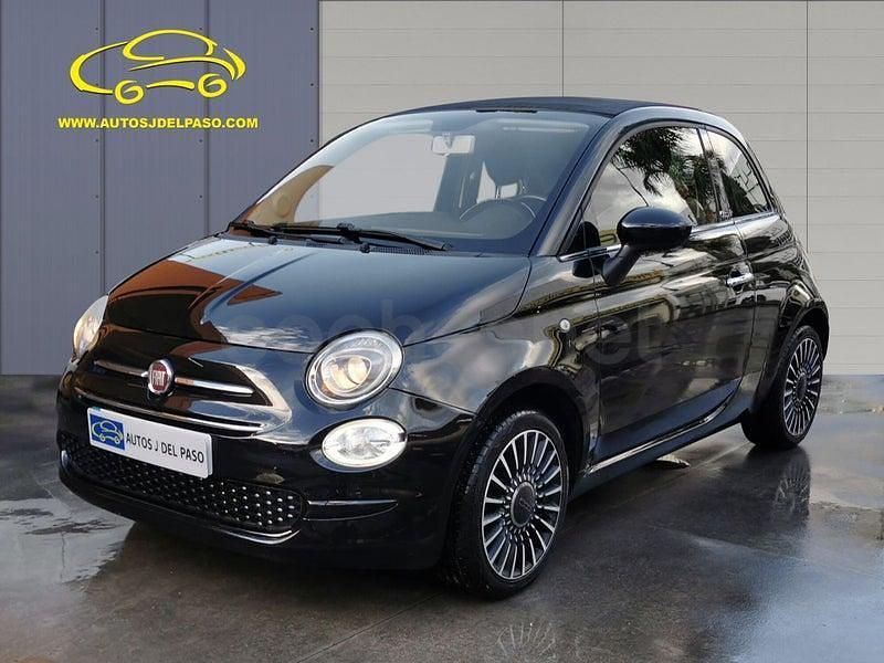 Usado Fiat 500C Lounge 69 CV (50 kW) 2018 Negro Descapotable