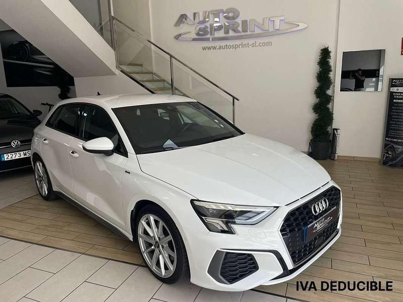 Blanco Usado 2021 Audi A3 Sportback S-Line Berlina | 25.490 € (Precio justo) - Imagen 1/4
