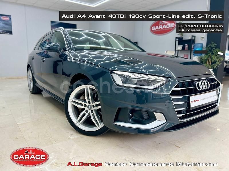 Gris / plata Usado 2020 Audi A4 S-Line Familiar | 29.990 € (Precio justo) - Imagen 1/4