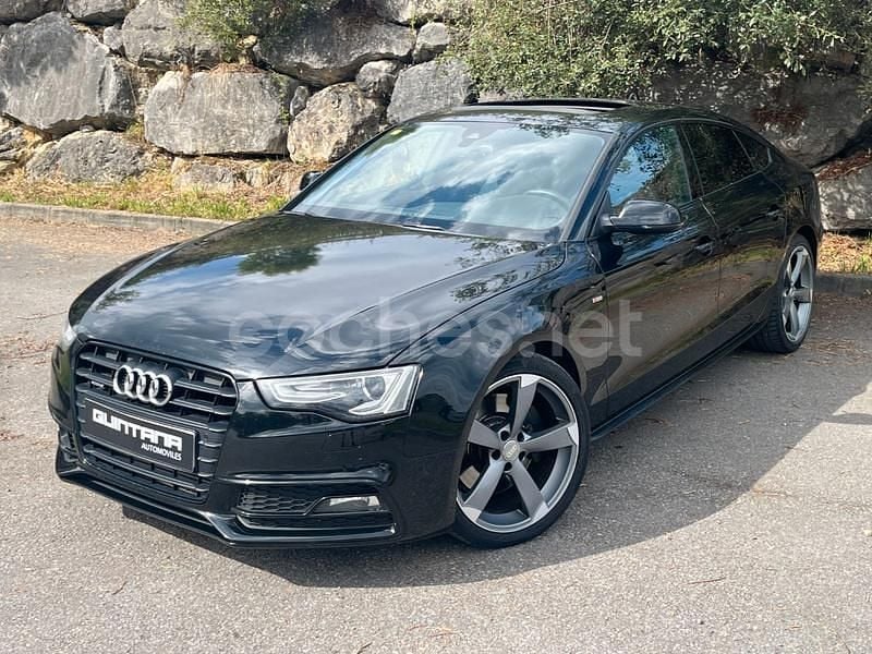 Negro Usado 2015 Audi A5 Sportback S-line plus Utilitario | 22.900 € (Precio justo) - Imagen 1/4