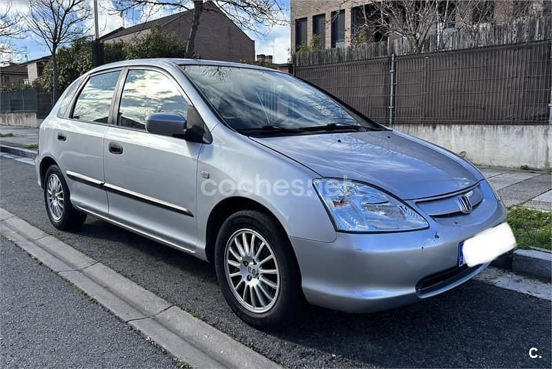 Usado Honda Civic S 100 CV (73 kW) 2003 Gris / plata Berlina