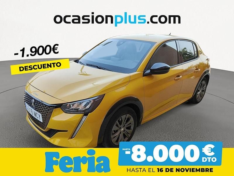 Amarillo Usado 2022 Peugeot e-208 Allure Utilitario | 20.900 € (Caro) - Imagen 1/4