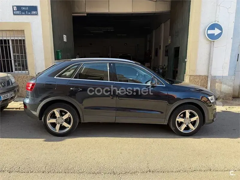 Usado Audi Q3 Advanced 140 CV (102 kW) 2014 Negro SUV