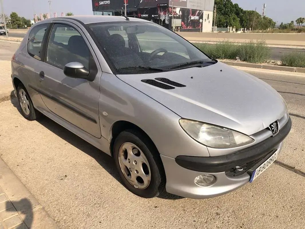 Usado Peugeot 206 90 CV (66 kW) 2001 Gris Utilitario