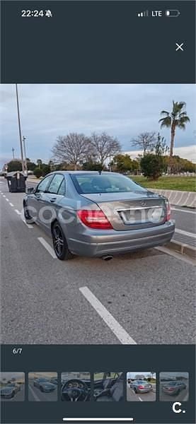 Usado Mercedes C220 Elegance 170 CV (125 kW) 2013 Gris / plata Berlina