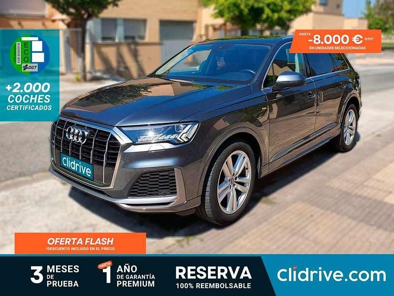Gris Usado 2019 Audi Q7 S-Line SUV | 38.690 € (Super precio) - Imagen 1/3