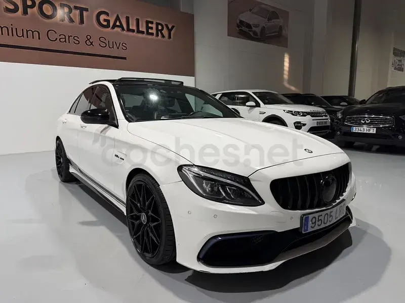 Usado Mercedes C63 AMG 476 CV (350 kW) 2016 Blanco Berlina